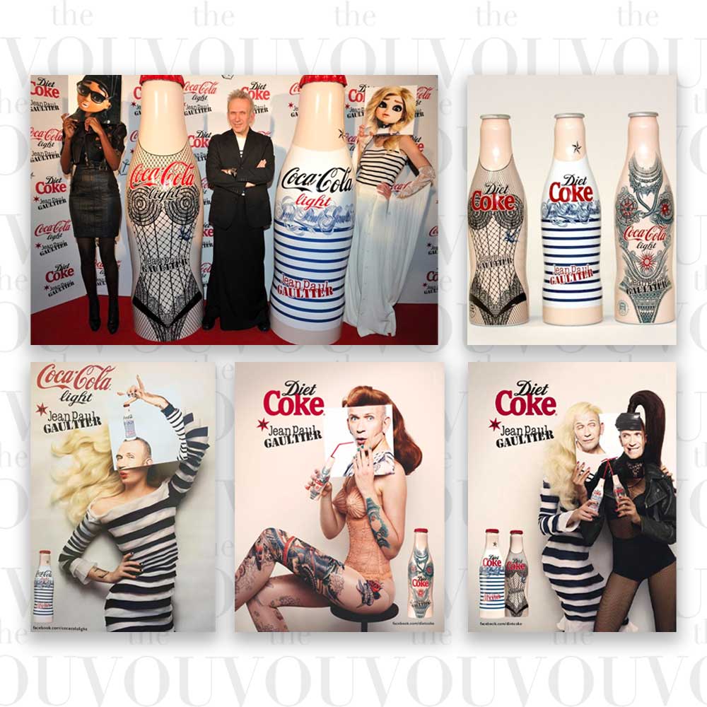 Fashion Designer Jean Paul Gaultier at Coca Cola