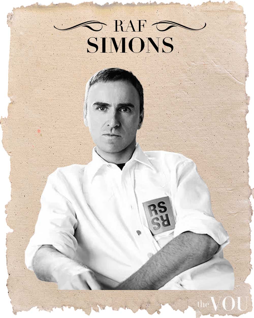 Raf Simons Fashion Designer