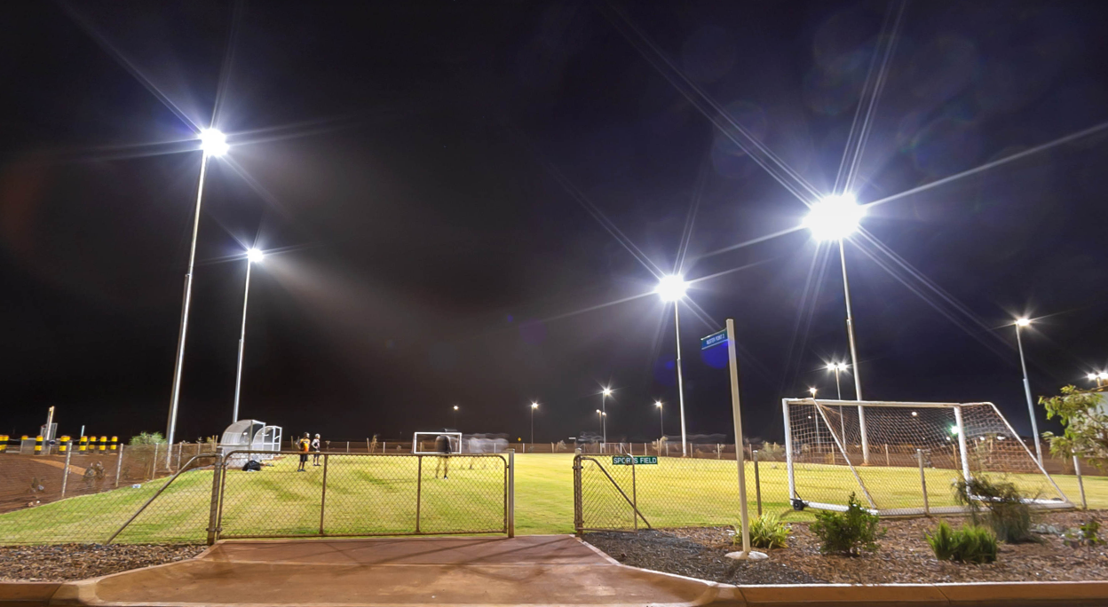 The football pitch of Mulla Mulla camp